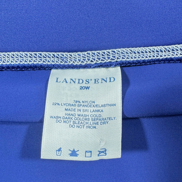 Lands End Blue Swim Skirt with Brief Size 20W - Picture 3 of 4